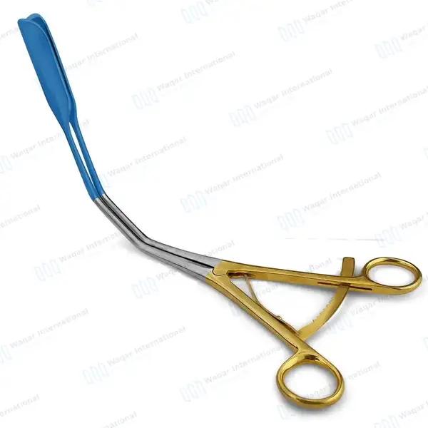 Lateral Vaginal Retractor Blue Coated 10.5″ Closed Elongated Shanks - surgical instruments manufactured by Waqar International, Sialkot - view 2