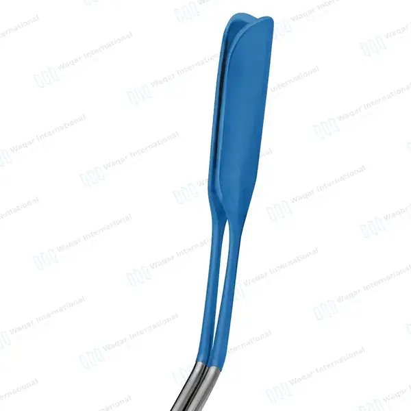 Lateral Vaginal Retractor Blue Coated 10.5″ Closed Elongated Shanks - surgical instruments manufactured by Waqar International, Sialkot - view 4