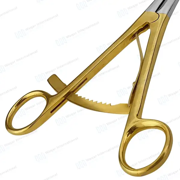 Vaginal Lateral Retractor 10.5″ Gold Handle Closed Elongated Shanks - surgical instruments manufactured by Waqar International, Sialkot - view 5