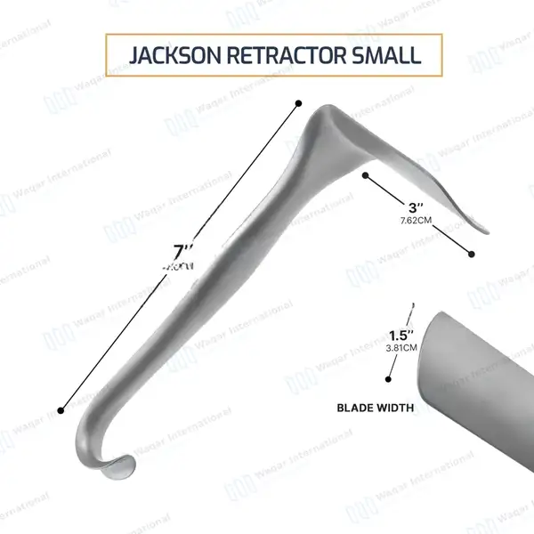 Jackson Vaginal Retractor 7″ (17.8 cm) Small Blade 1.5″x3″ - surgical instruments manufactured by Waqar International, Sialkot - view 3