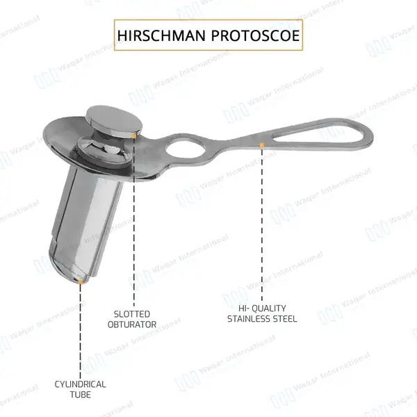 Hirschmann Proctoscope 5″ (12.7cm) Long with 2.4cm O.D. - surgical instruments manufactured by Waqar International, Sialkot - view 4