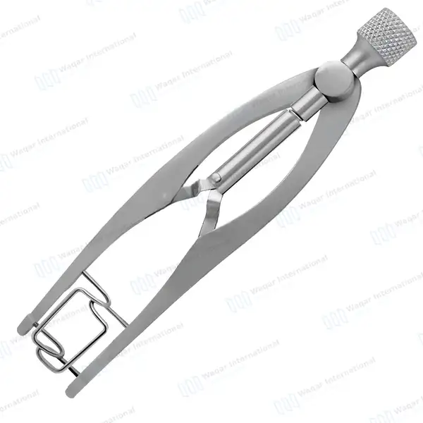 Castroviejo Eye Speculum 4″ Large 18x5mm Fenestrated - surgical instruments manufactured by Waqar International, Sialkot - view 2
