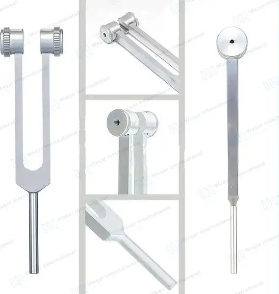 7 Pcs Tuning Fork C64, C128, C256, C512, C1024, C2048 & C4096 Set - surgical instruments manufactured by Waqar International, Sialkot - view 4