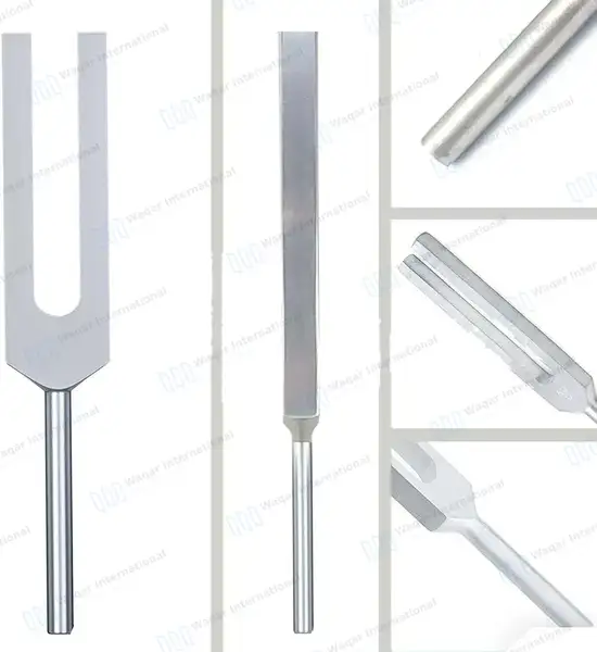 7 Pcs Tuning Fork C64, C128, C256, C512, C1024, C2048 & C4096 Set - surgical instruments manufactured by Waqar International, Sialkot - view 6
