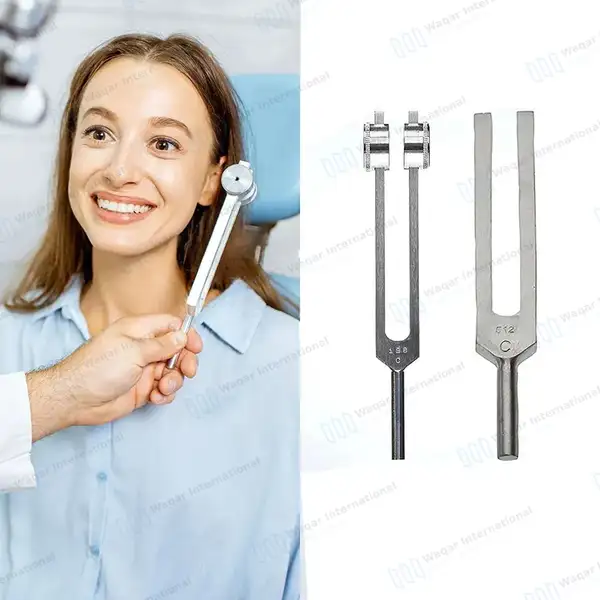 7 Pcs Tuning Fork C64, C128, C256, C512, C1024, C2048 & C4096 Set - surgical instruments manufactured by Waqar International, Sialkot - view 7
