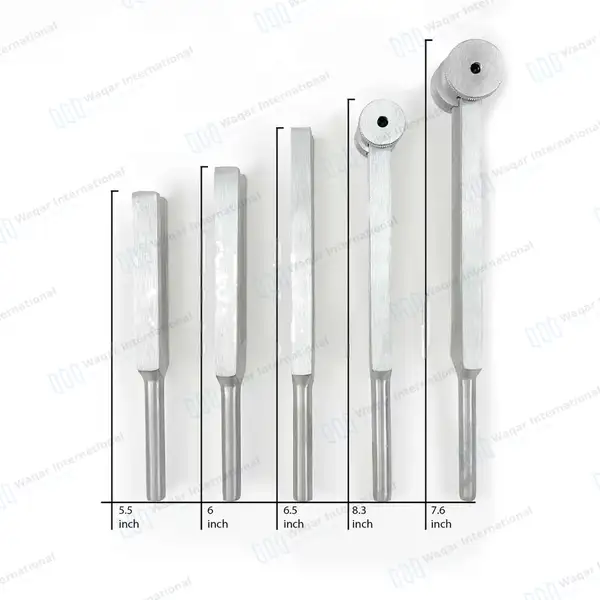 5 Pcs Tuning Fork Set with Carrying Case - surgical instruments manufactured by Waqar International, Sialkot - view 2