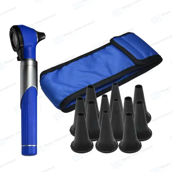 13 Pcs Mini Fiber Optic Otoscope Set- Royal Blue - surgical instruments manufactured by Waqar International, Sialkot - view 7