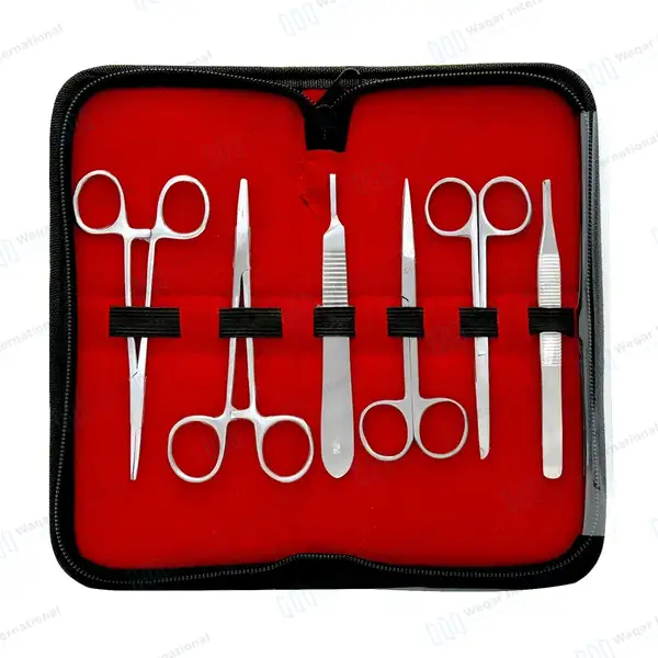 52 Pcs Suture Practice Kit with Pad for Medical Students - surgical instruments manufactured by Waqar International, Sialkot - view 3