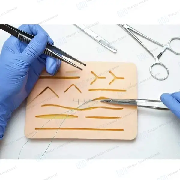 19 Pcs Suture Practice Kit with Pad for Medical Veterinary Students - surgical instruments manufactured by Waqar International, Sialkot - view 5