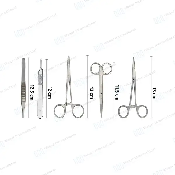 15 Pcs Practice Suture Training Kit for Medical Veterinary - surgical instruments manufactured by Waqar International, Sialkot - view 3