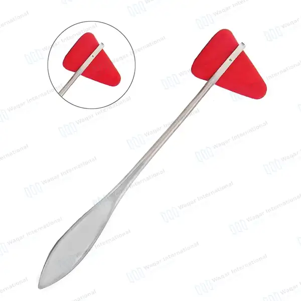 3 Pcs Reflex Taylor Percussion Hammer Penlight Tuning Fork Diagnostic Set - surgical instruments manufactured by Waqar International, Sialkot - view 3