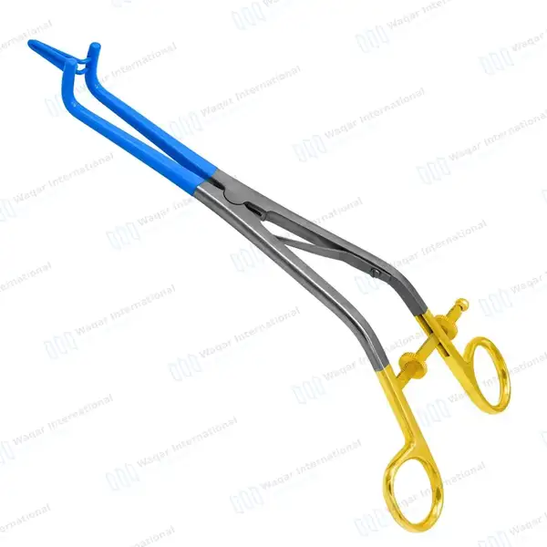 Kogan Non-Conductive Endocervical Speculum 9.5″ Blue Coated - surgical instruments manufactured by Waqar International, Sialkot - view 2