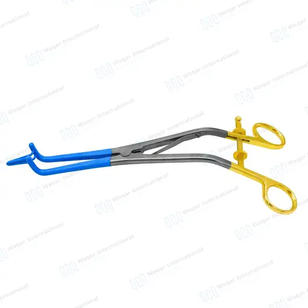 Kogan Non-Conductive Endocervical Speculum 9.5″ Blue Coated - surgical instruments manufactured by Waqar International, Sialkot - view 5
