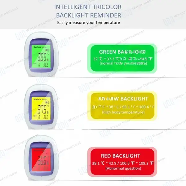 Non Contact Digital Infrared Forehead Thermometer - surgical instruments manufactured by Waqar International, Sialkot - view 3