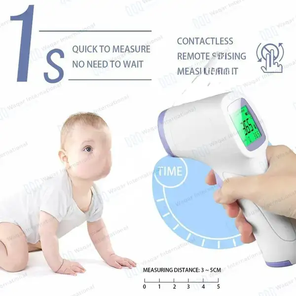 Non Contact Digital Infrared Forehead Thermometer - surgical instruments manufactured by Waqar International, Sialkot - view 6