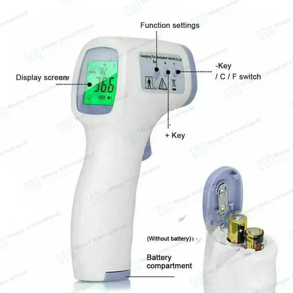 Digital LCD Non-Contact IR Infrared Thermometer Gun - surgical instruments manufactured by Waqar International, Sialkot - view 4