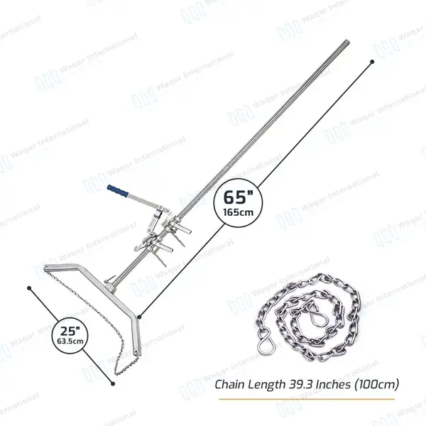 Heavy Duty Calf Puller Calving Extractor 65″ - veterinary instruments manufactured by Waqar International, Sialkot - view 5