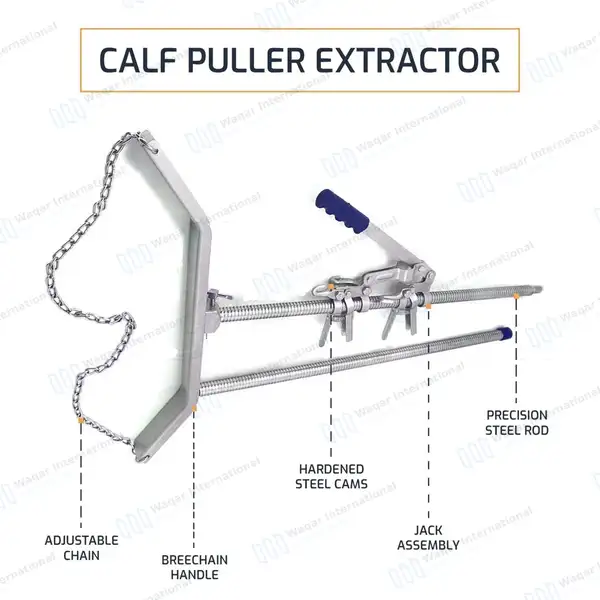 Heavy Duty Calf Puller Calving Extractor 65″ - veterinary instruments manufactured by Waqar International, Sialkot - view 6