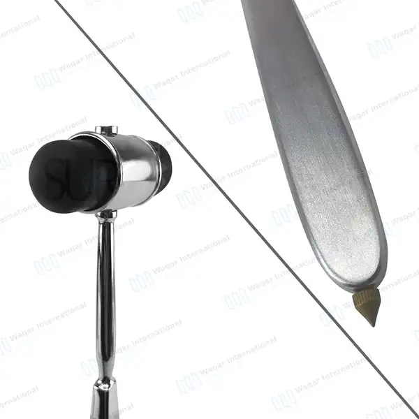 Dejerine Percussion Hammer 9″ with Needle - surgical instruments manufactured by Waqar International, Sialkot - view 6
