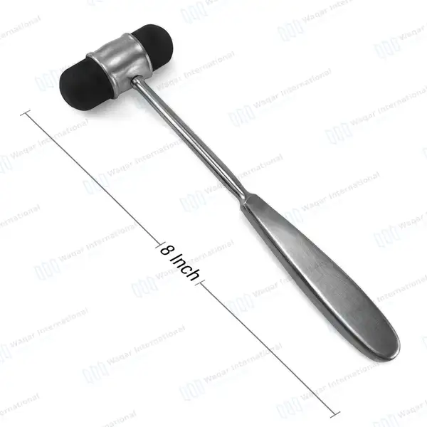 Dejerine Percussion Hammer 8″ without Needle - surgical instruments manufactured by Waqar International, Sialkot - view 3