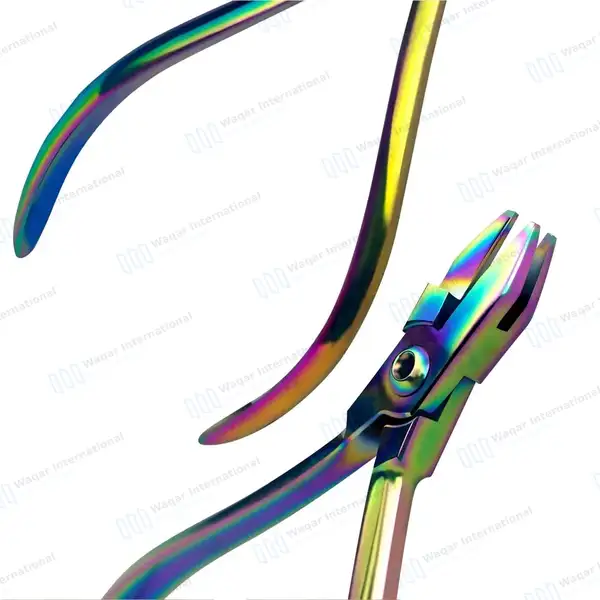 5 Rainbow 3 Prong Dental Aderer Plier Set 5″ - surgical instruments manufactured by Waqar International, Sialkot - view 7