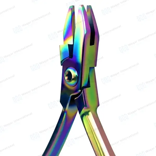 Rainbow 3 Prong Dental Aderer Plier 5″ - surgical instruments manufactured by Waqar International, Sialkot - view 3