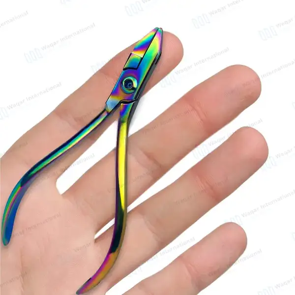 Rainbow 3 Prong Dental Aderer Plier 5″ - surgical instruments manufactured by Waqar International, Sialkot - view 7