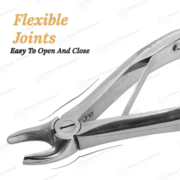 7 Pcs Pedo Extracting Forceps Set with Carrying Case - surgical instruments manufactured by Waqar International, Sialkot - view 5