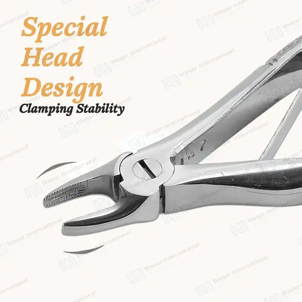 7 Pcs Pedo Extracting Forceps Set with Carrying Case - surgical instruments manufactured by Waqar International, Sialkot - view 6