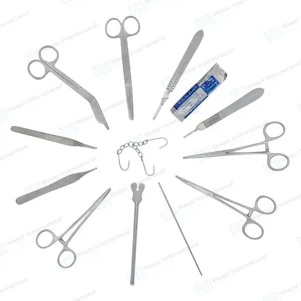 18 Pcs Minor Surgery Set with Carrying Case - surgical instruments manufactured by Waqar International, Sialkot - view 6
