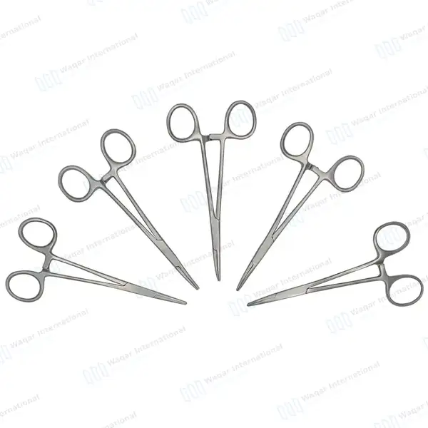 5 Pcs Halsted Mosquito Hemostat Locking Forceps Set 5″ Curved - surgical instruments manufactured by Waqar International, Sialkot - view 2