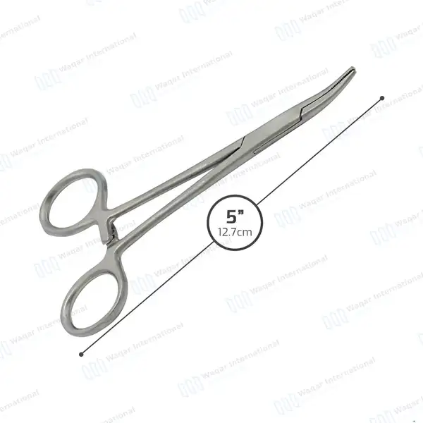 5 Pcs Halsted Mosquito Hemostat Locking Forceps Set 5″ Curved - surgical instruments manufactured by Waqar International, Sialkot - view 3