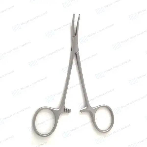 5 Pcs Halsted Mosquito Hemostat Locking Forceps Set 5″ Curved - surgical instruments manufactured by Waqar International, Sialkot - view 6