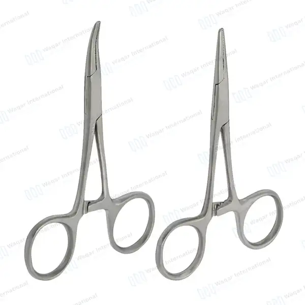 2 Hartmann Mosquito Forceps Set 3.5″ Straight & Curved - surgical instruments manufactured by Waqar International, Sialkot - view 3
