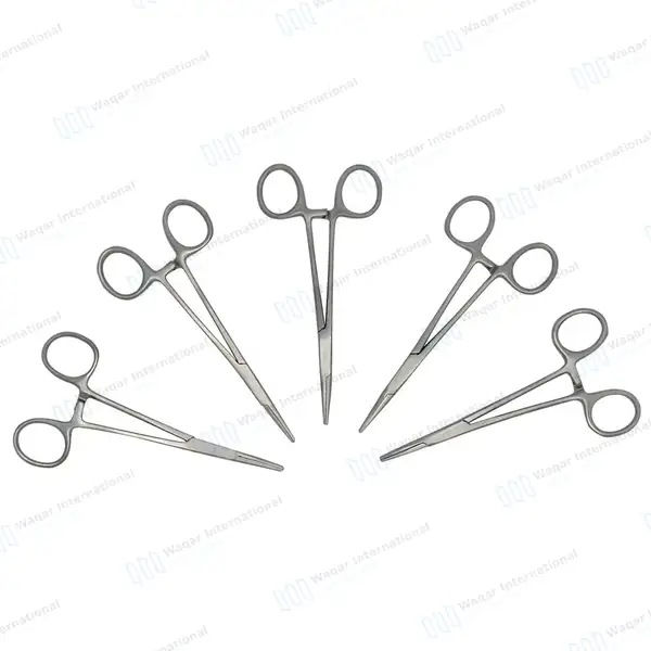 5 Pcs Hartmann Mosquito Hemostat Forceps Set 3.5″ Straight - surgical instruments manufactured by Waqar International, Sialkot - view 8