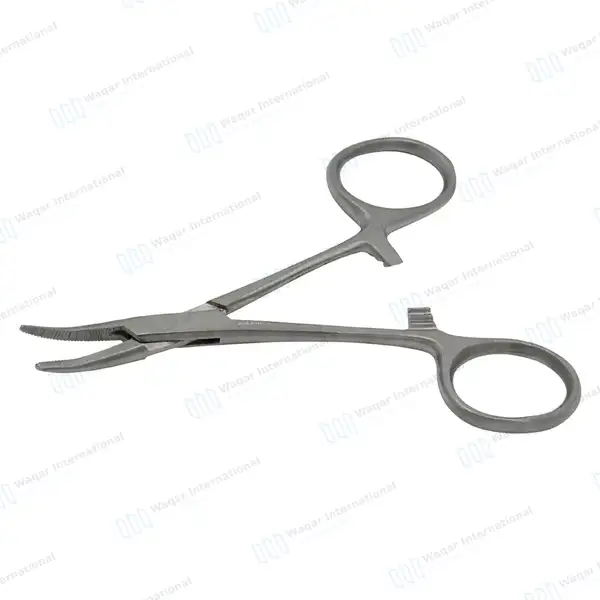 5 Pcs Hartmann Mosquito Hemostat Forceps Set 3.5″ Curved - surgical instruments manufactured by Waqar International, Sialkot - view 7