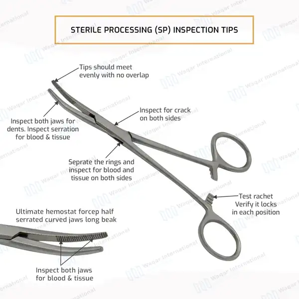 Kelly Hemostat Forceps 5.5″ Curved Fishing Plier - surgical instruments manufactured by Waqar International, Sialkot - view 5