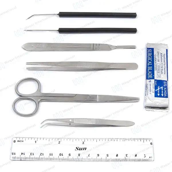 7 Pcs Dissecting Instrument Student Kit - surgical instruments manufactured by Waqar International, Sialkot - view 3