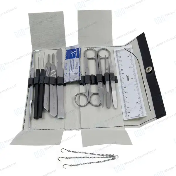 13 Pcs Minor Surgery Dissecting Kit - surgical instruments manufactured by Waqar International, Sialkot - view 2