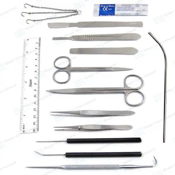 13 Pcs Minor Surgery Dissecting Kit - surgical instruments manufactured by Waqar International, Sialkot - view 3