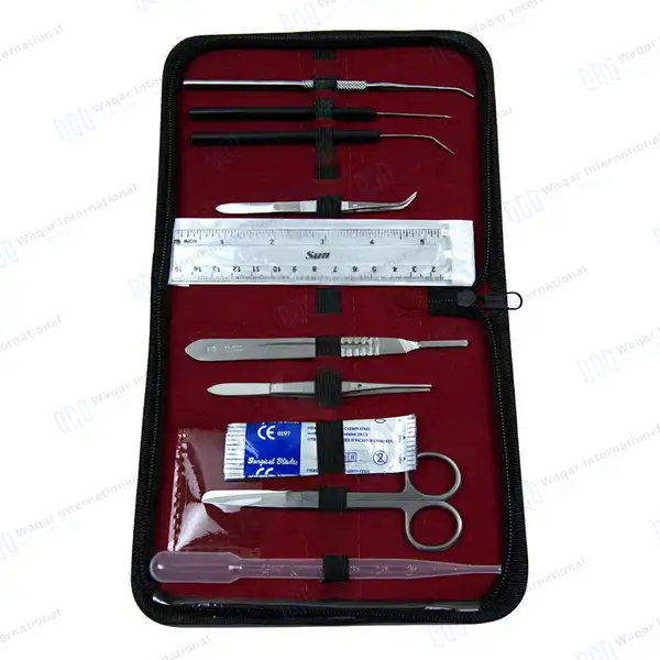 9 Pcs Dissecting Student Kit with Carrying Case AB1025 - surgical instruments manufactured by Waqar International, Sialkot - view 2