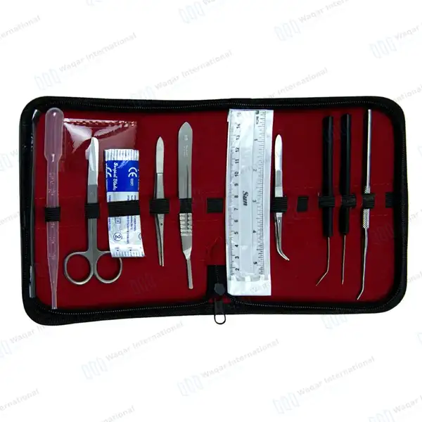9 Pcs Dissecting Student Kit with Carrying Case AB1025 - surgical instruments manufactured by Waqar International, Sialkot - view 3