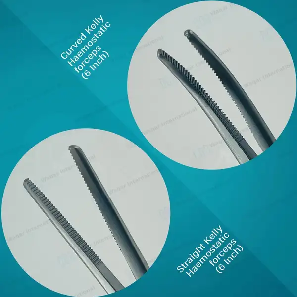 7 Pcs Veterinarian Umbilical Cord Scissor Kit - veterinary instruments manufactured by Waqar International, Sialkot - view 3