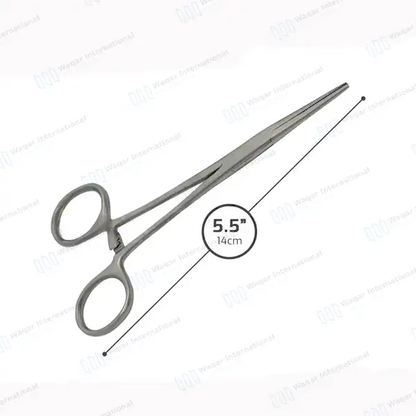 10 Kelly Hemostat Forceps 5.5″ Set Straight - surgical instruments manufactured by Waqar International, Sialkot - view 3