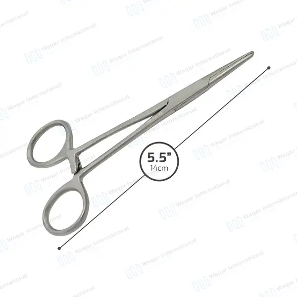 2 Crile Hemostat Forceps 5.5″ Straight & Curved - surgical instruments manufactured by Waqar International, Sialkot - view 3