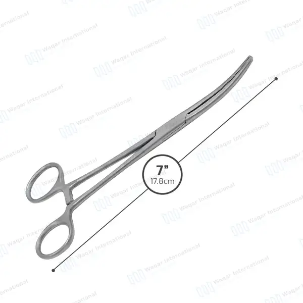 Fishing Hemostat 7.25″ Curved Pean Forceps Locking Clamps - surgical instruments manufactured by Waqar International, Sialkot - view 3