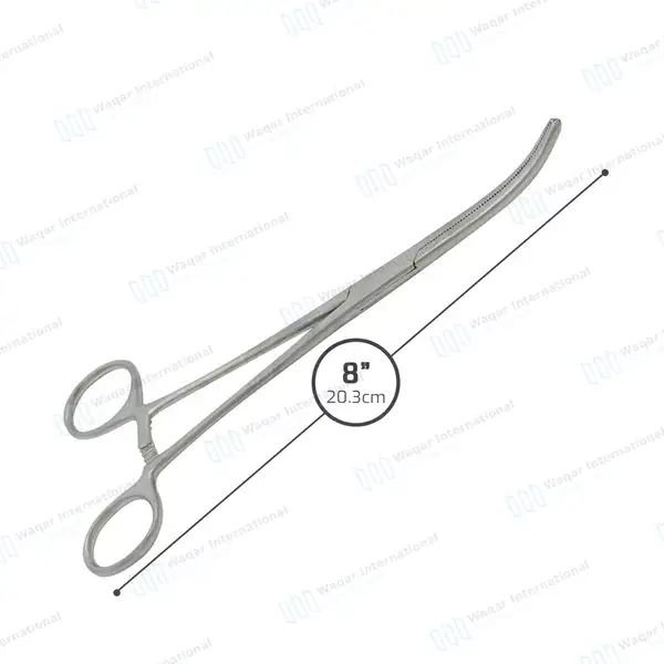 Fishing Hemostat Forceps 8″ Curved Pean Locking Clamps - surgical instruments manufactured by Waqar International, Sialkot - view 3