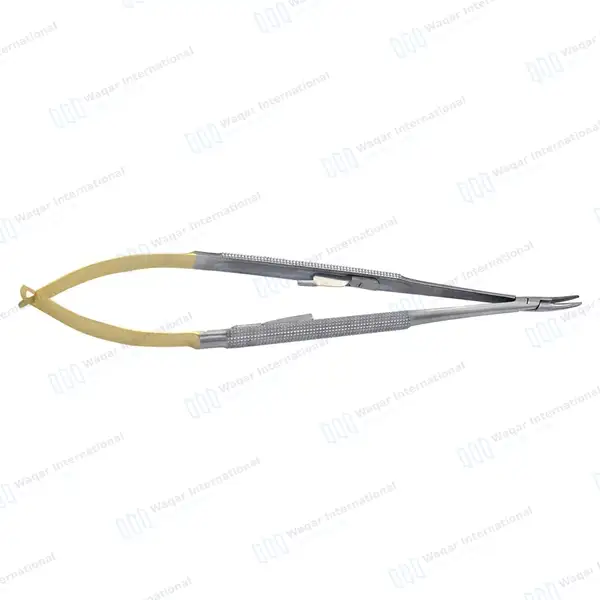 TC Castroviejo Needle Holder 7″ Curved - surgical instruments manufactured by Waqar International, Sialkot - view 6