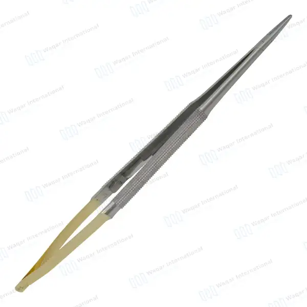 TC Castroviejo Needle Holder 7″ Straight with Lock - surgical instruments manufactured by Waqar International, Sialkot - view 2