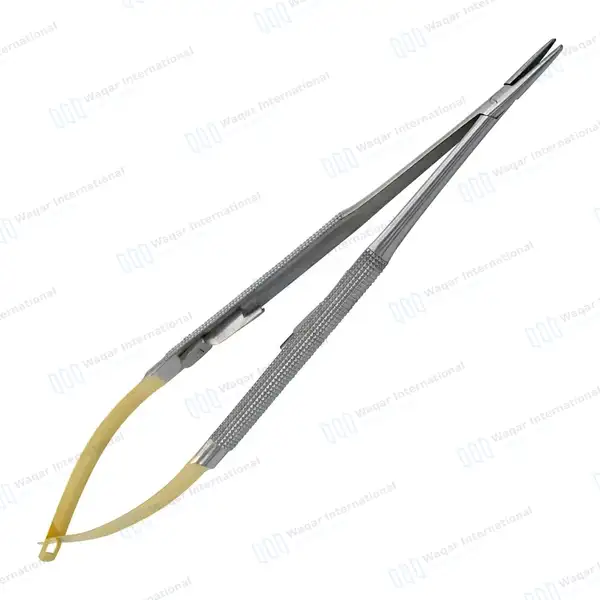 TC Castroviejo Needle Holder 7″ Straight with Lock - surgical instruments manufactured by Waqar International, Sialkot - view 8